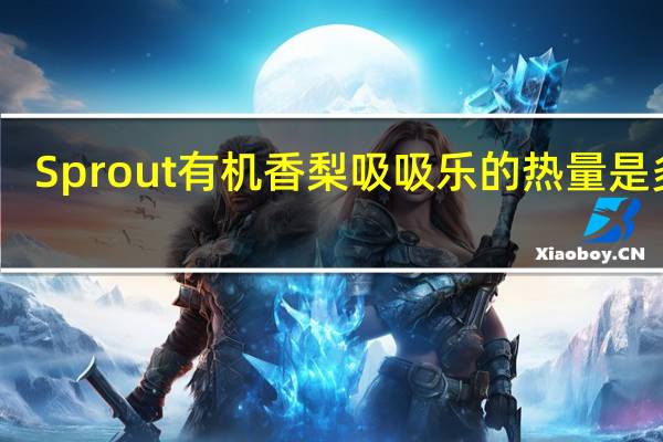 Sprout 有机香梨吸吸乐的热量是多少