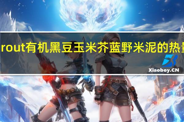 Sprout 有机黑豆玉米芥蓝野米泥的热量是多少