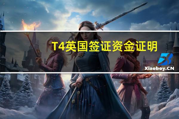 T4英国签证资金证明