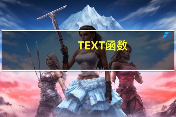 TEXT函数