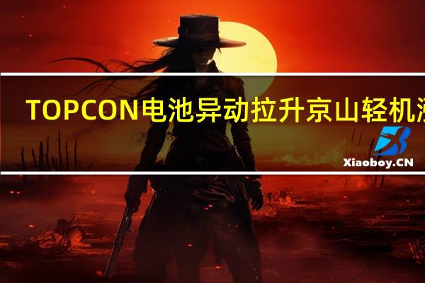 TOPCON电池异动拉升 京山轻机涨停