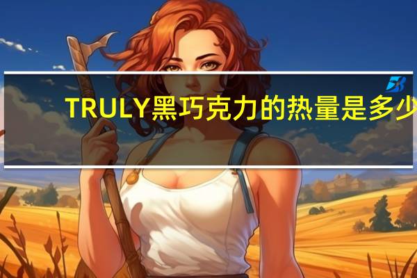 TRULY 黑巧克力的热量是多少