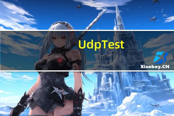 UdpTest(UDP测试工具) V1.0 绿色版（UdpTest(UDP测试工具) V1.0 绿色版功能简介）