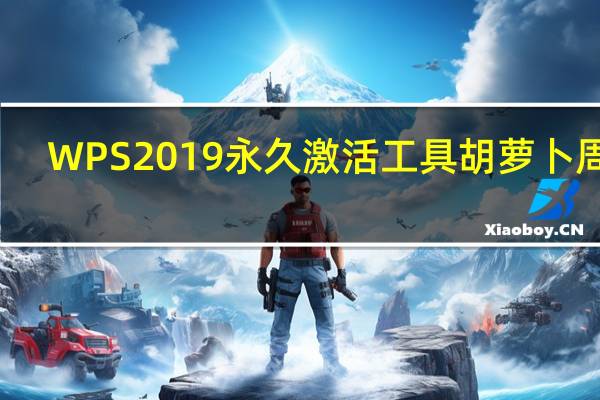 WPS2019永久激活工具 胡萝卜周版（WPS2019永久激活工具 胡萝卜周版功能简介）
