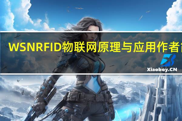 WSN RFID 物联网原理与应用作者简介