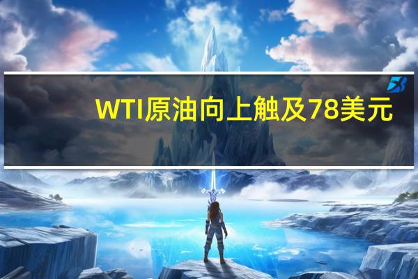 WTI原油向上触及78美元/桶日内涨0.88%