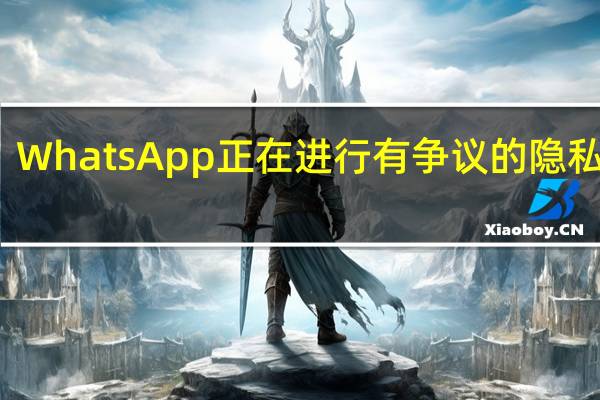 WhatsApp正在进行有争议的隐私更新