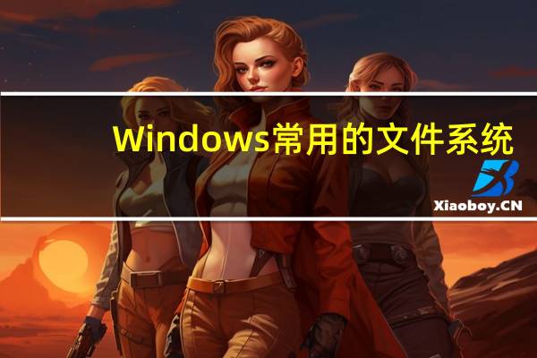 Windows常用的文件系统