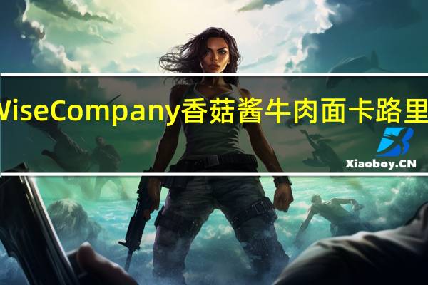 Wise Company 香菇酱牛肉面卡路里是多少