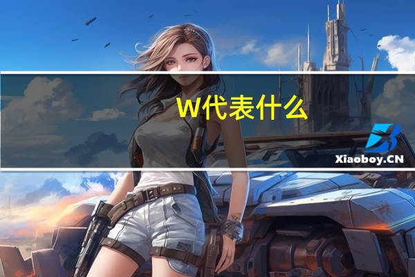 W代表什么