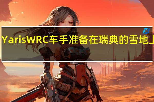 Yaris WRC车手准备在瑞典的雪地上凝视