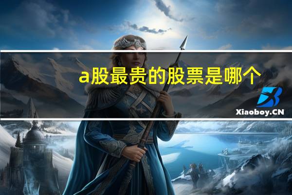a股最贵的股票是哪个