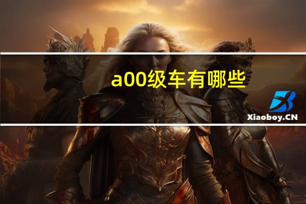 a00级车有哪些