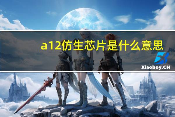 a12仿生芯片是什么意思