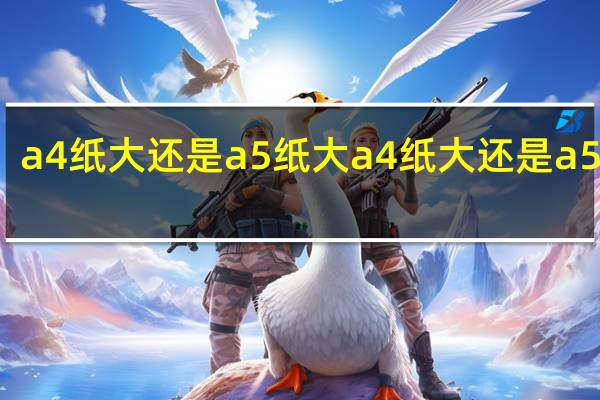 a4纸大还是a5纸大 a4纸大还是a5纸大