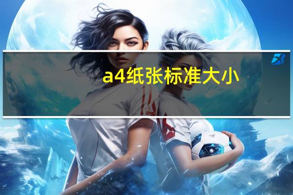 a4纸张标准大小