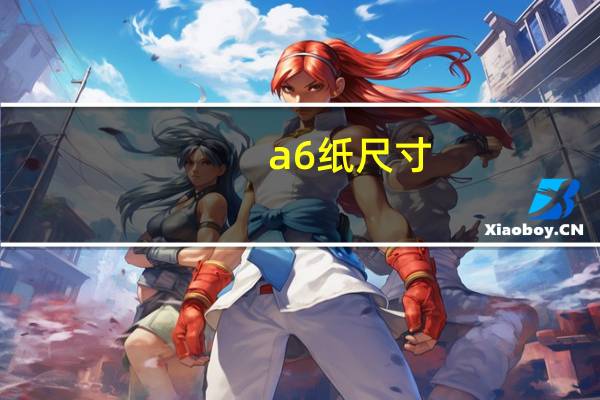 a6纸尺寸