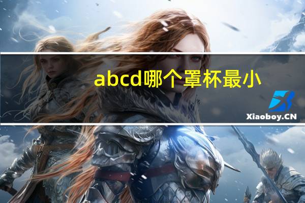 abcd哪个罩杯最小
