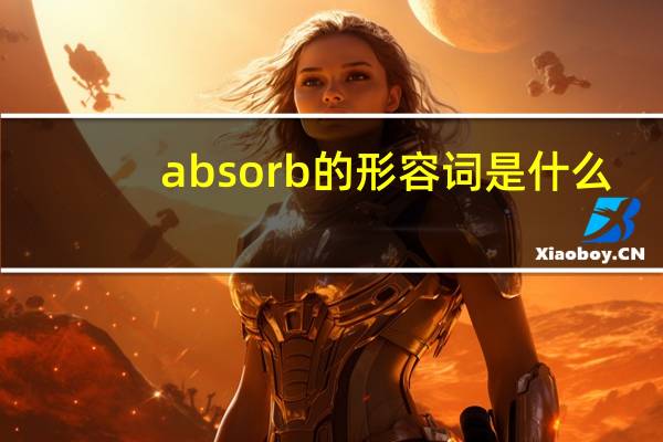 absorb的形容词是什么