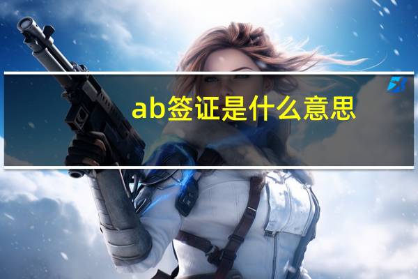 ab签证是什么意思