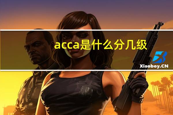 acca是什么分几级