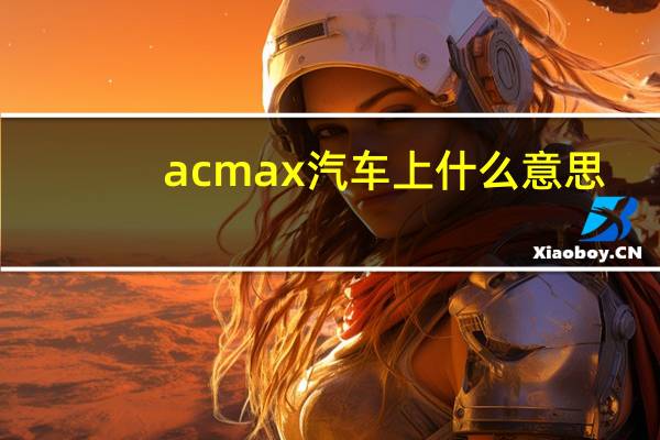 acmax汽车上什么意思