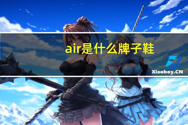 air是什么牌子鞋