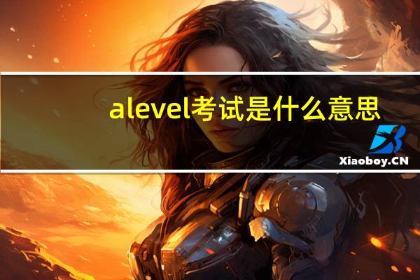 alevel考试是什么意思