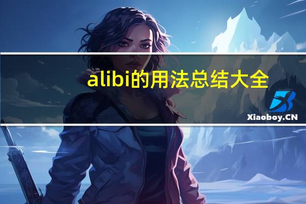 alibi的用法总结大全