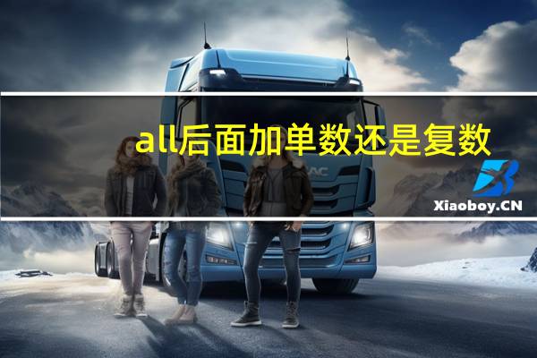 all后面加单数还是复数