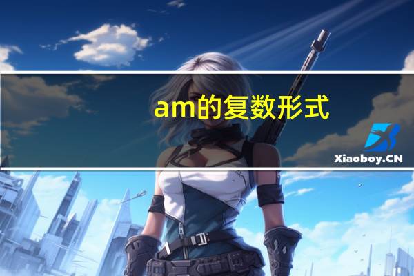 am的复数形式