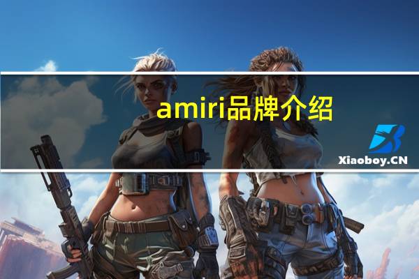amiri品牌介绍