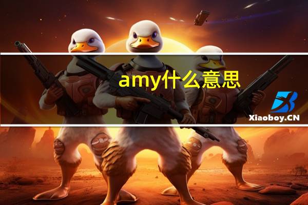 amy什么意思（amy什么意思）