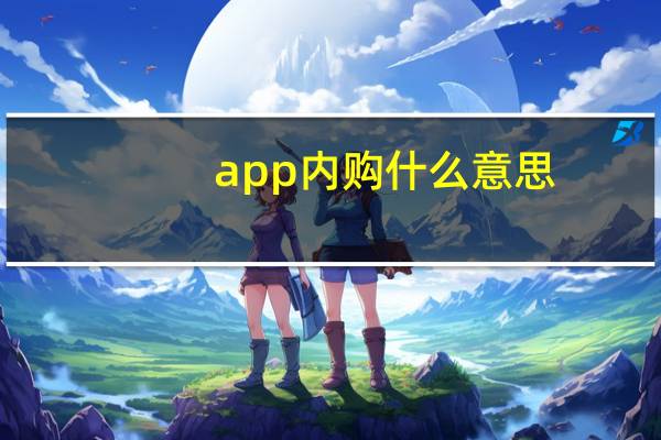 app内购什么意思