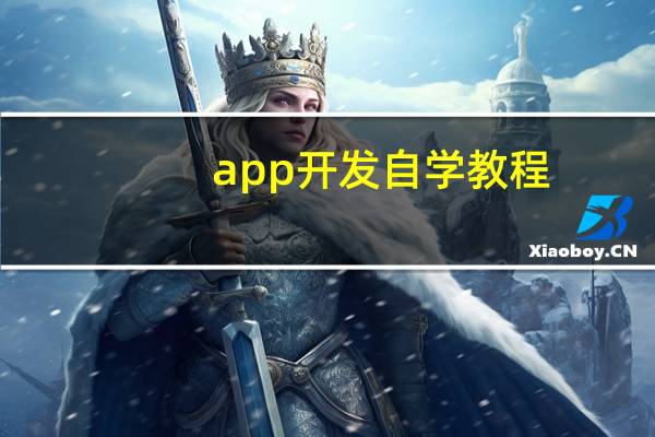 app开发自学教程