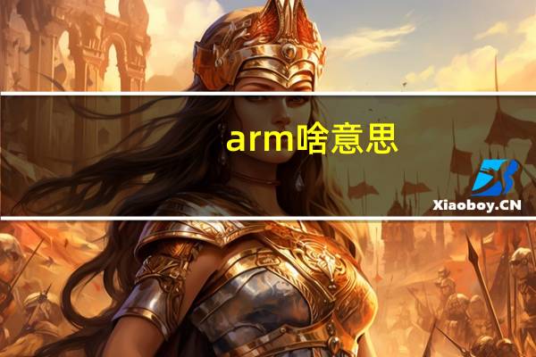 arm啥意思（arm in arm是什么意思）