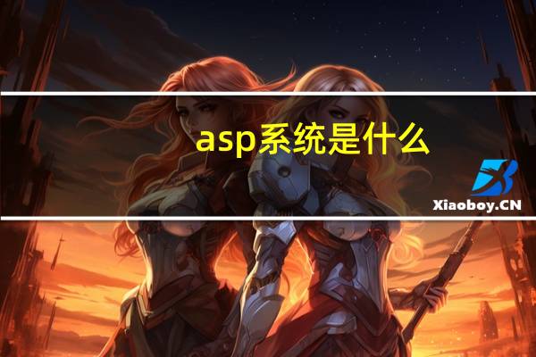 asp系统是什么