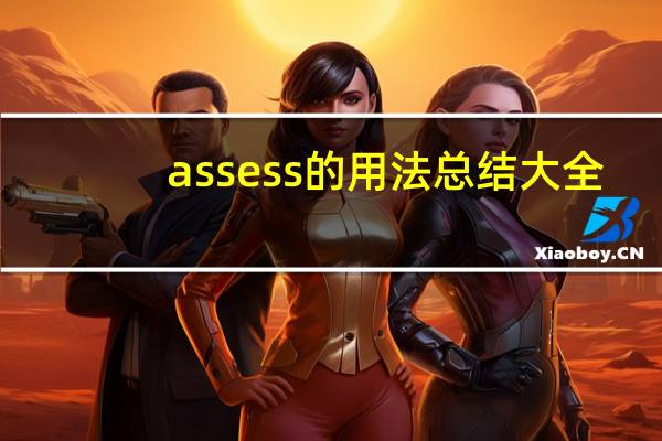 assess的用法总结大全