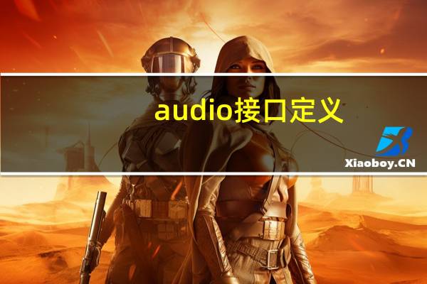 audio接口定义