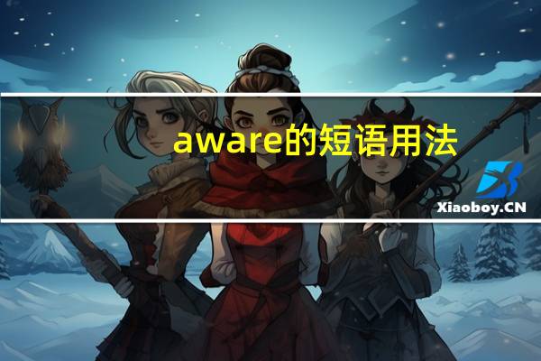 aware的短语用法