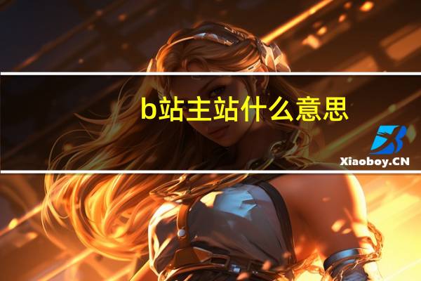 b站主站什么意思