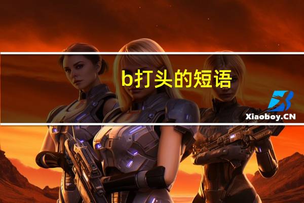 b打头的短语