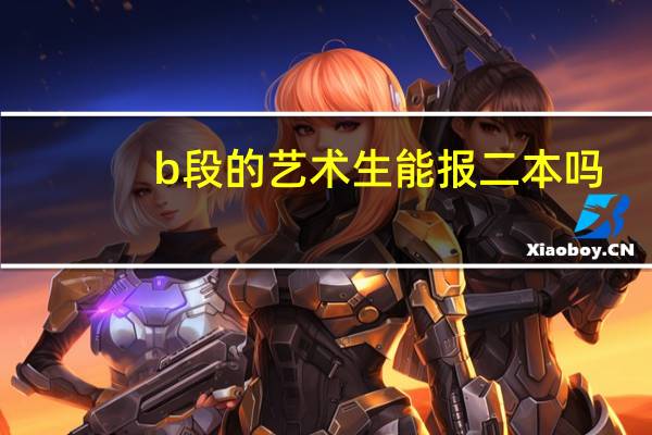 b段的艺术生能报二本吗