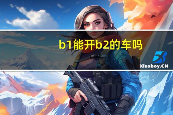b1能开b2的车吗