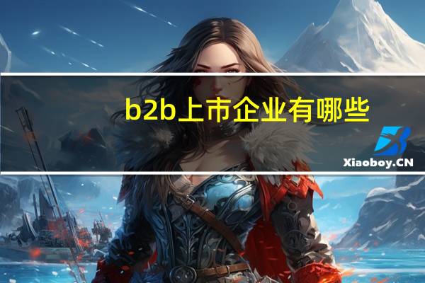 b2b上市企业有哪些