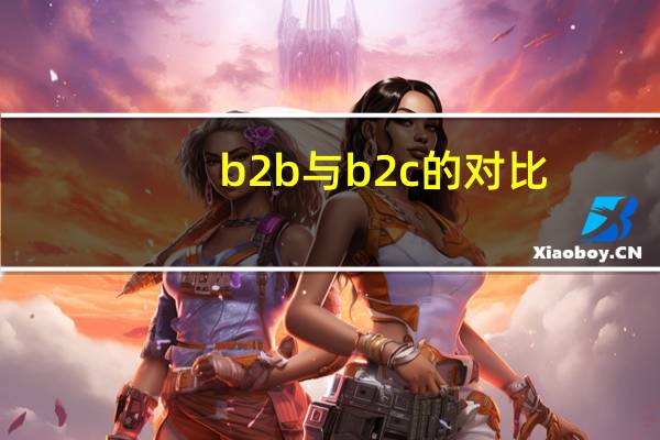 b2b与b2c的对比