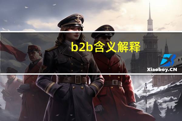 b2b含义解释