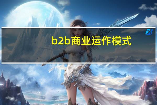 b2b商业运作模式
