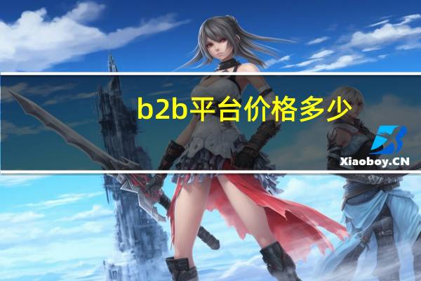 b2b平台价格多少