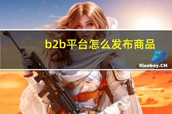b2b平台怎么发布商品